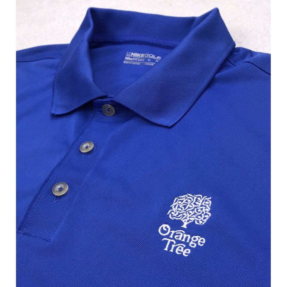 Orange Tree Golf Nike Fit Dry Polo Shirt Mens XL Blue Embroidered Logo Casual AR - Picture 3 of 16